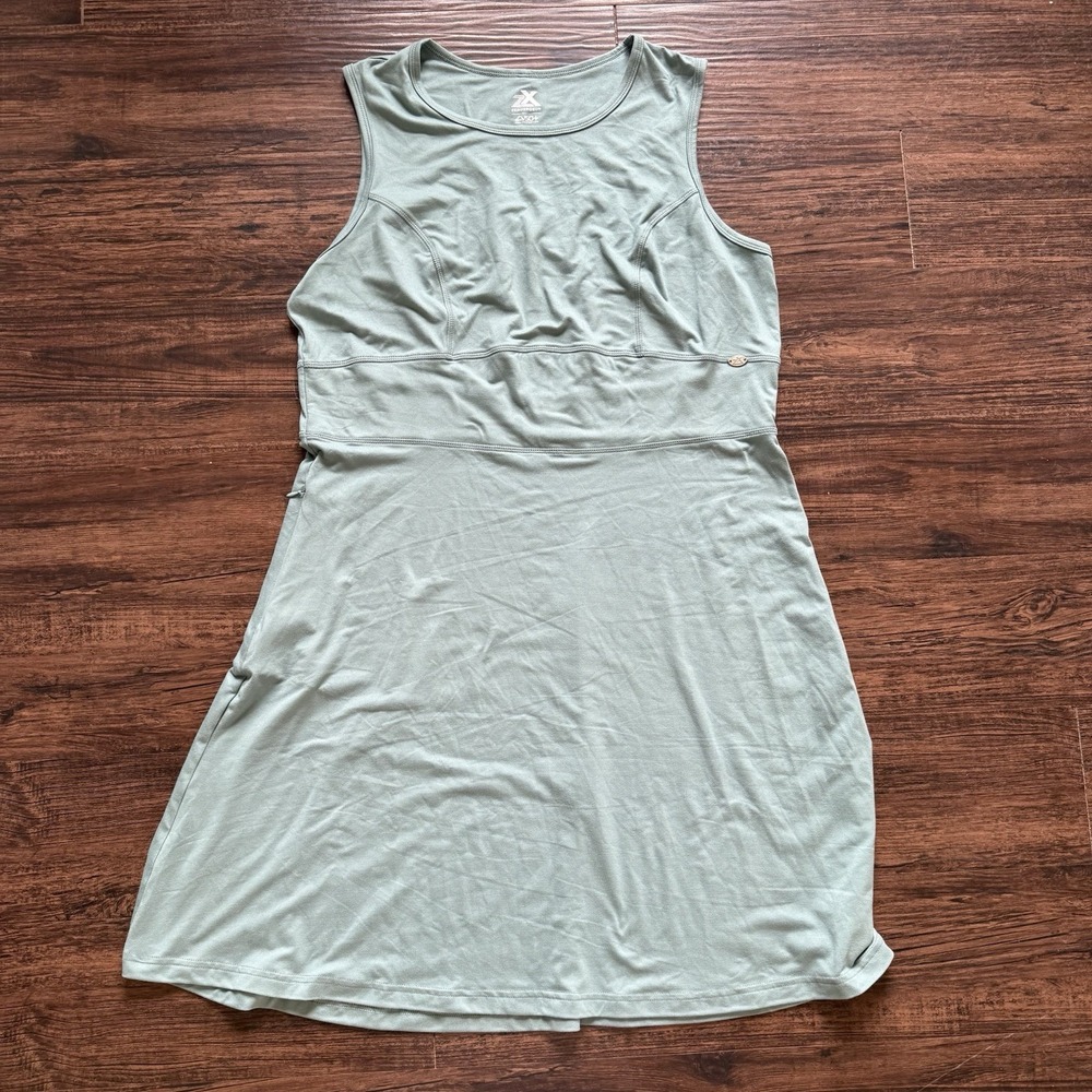 ZeroXposur Women's XXL Active Golf Tennis Dress Sage UPF 50+ Sun Protection